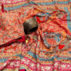 Multicolor Embroidered Designer Saree