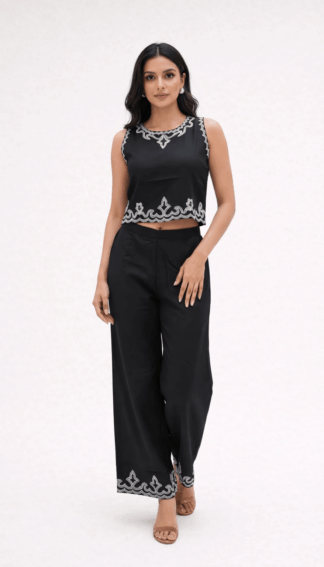 Noir Grace Sleeveless Co-ord Set