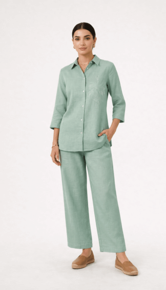 Pista Elegance Embroidered Co-ord Set